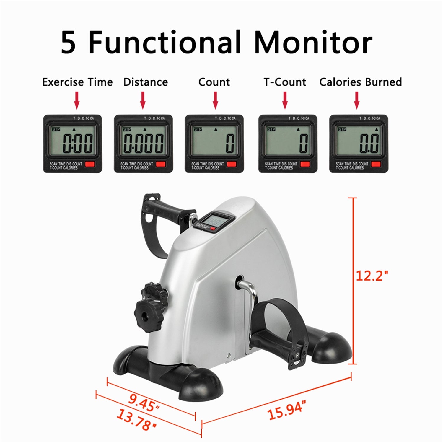 Lilac Milo home use hands and feet trainer mini exercise bike on a flat surface, compact sports and outdoors fitness equipment.