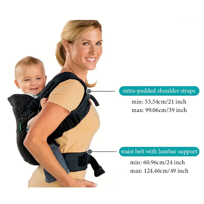 Portable Lilac Milo ergonomic baby carrier with airy design and convertible hip seat for comfortable baby carrying.
