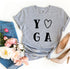 Agate yoga T-shirt in soft, breathable fabric with a relaxed fit, suitable for yoga and activewear.
