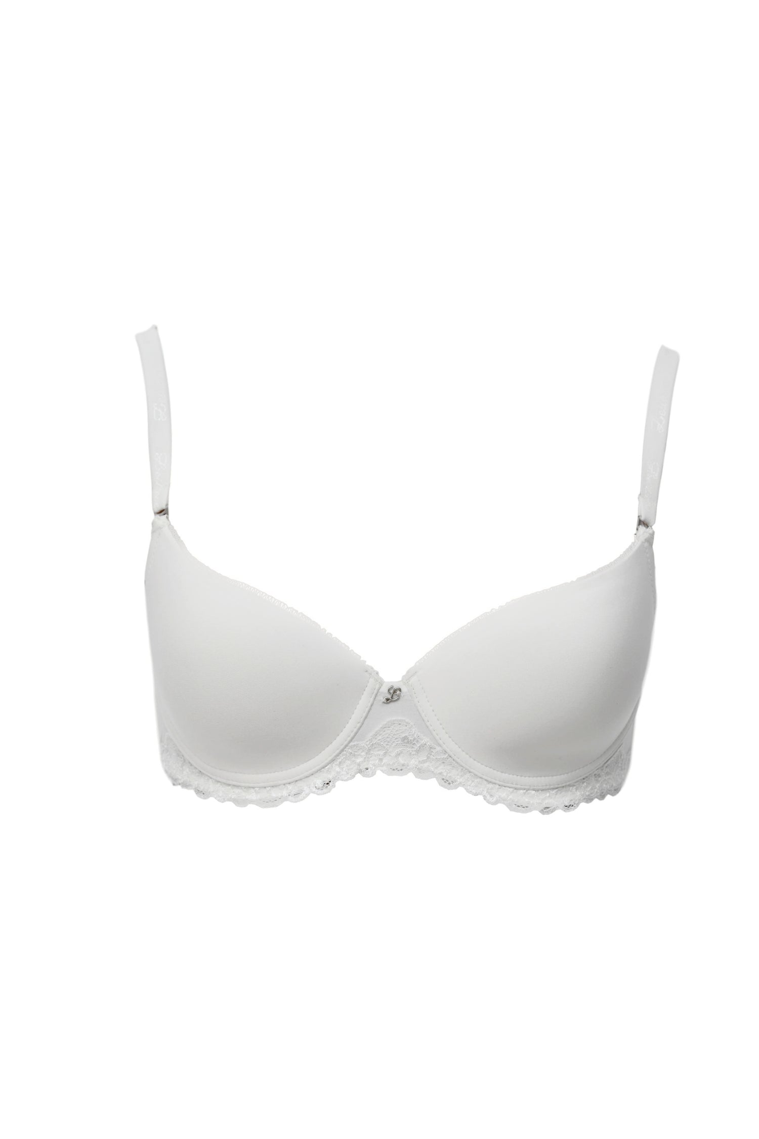 Turquoise Atalanta Desideri Line bra with Preshaped cups in C, D, E, featuring floral lace details and adjustable straps.