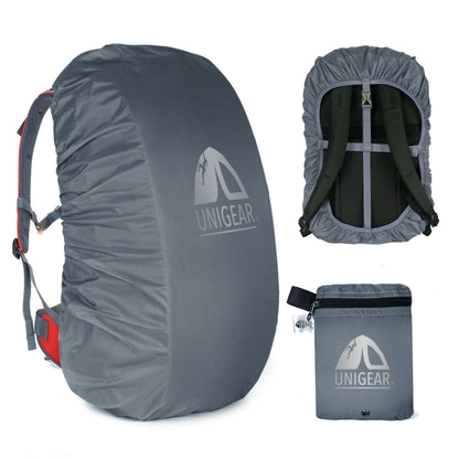 Indigo Eurybia waterproof backpack rain cover for 10L to 90L outdoor sports and hiking backpacks, waterproof 5000mm protection.