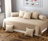 Sangria Alcestis diwan set with one flat bedsheet and five cushion covers, home and garden décor, in a coordinated fabric design