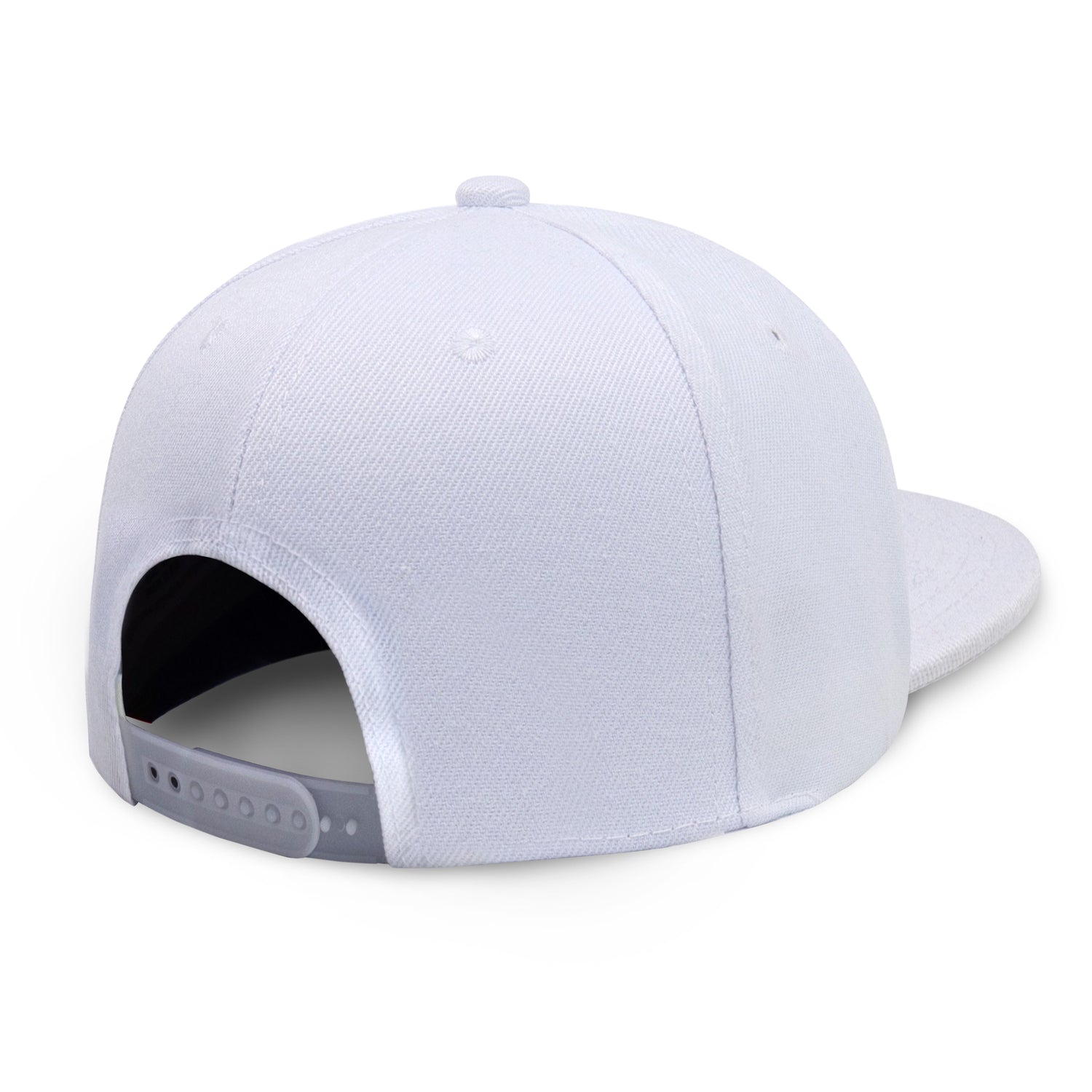Crimson Hector Classic Flat Bill Snapback hat with adjustable polyester fit and breathable design, shown from front view.