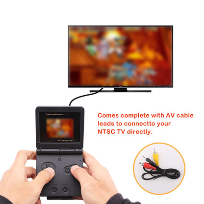 Teal Simba 8 Bits PVP Station portable video game console for audio and video entertainment, shown with screen and controls.
