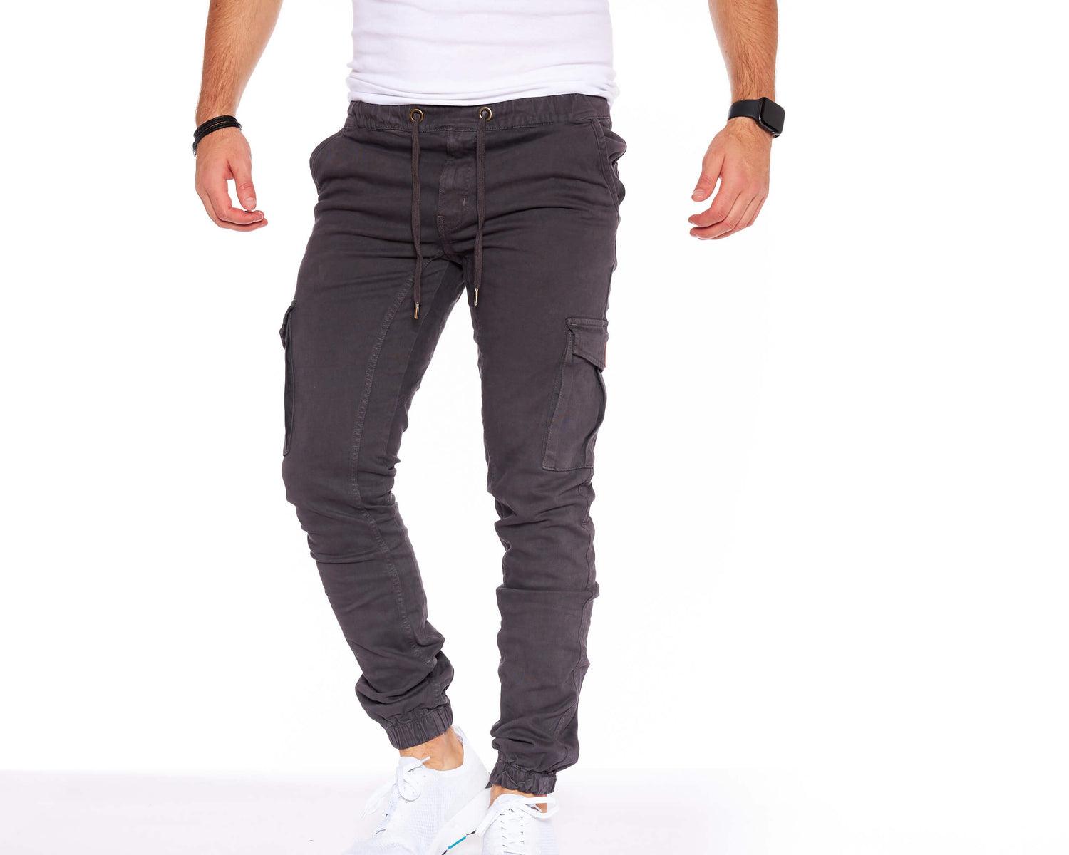 Carmine Nesoi STYLEKO cargo pants with elastic waistband, casual men&