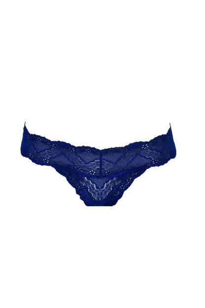 Turquoise Atalanta I Colours Line Brasilian panty, feminine lingerie underwear in vibrant turquoise with delicate lace details.