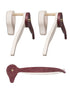 Orange Millie CASANOVA SUMMER wall hangers with two trouser hangers, made for organization and closet storage.