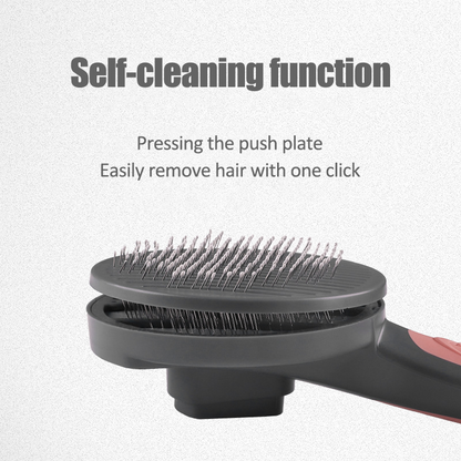 Lilac Milo pet grooming cat and dog comb with hair brush for detangling and grooming cats and dogs.