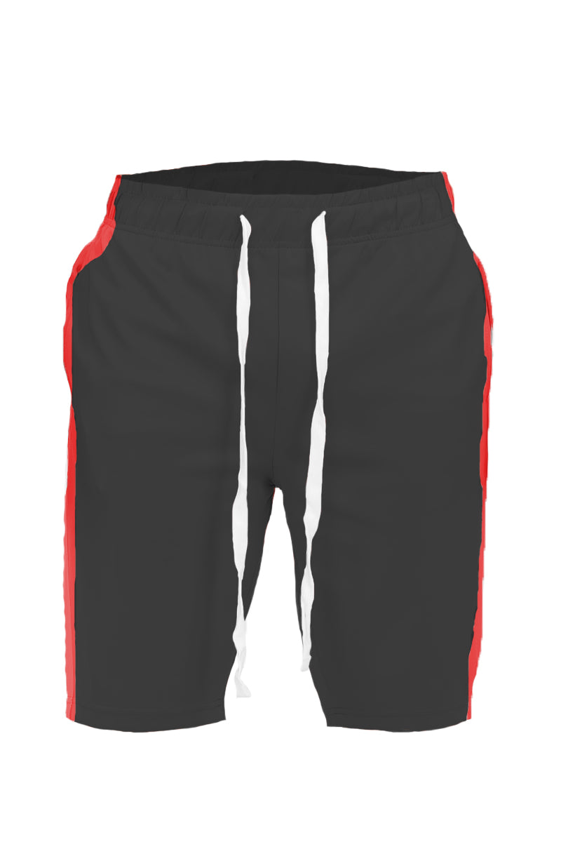 Lime Milo single stripe shorts featuring a stylish striped pattern and comfortable fit, perfect for casual wear.