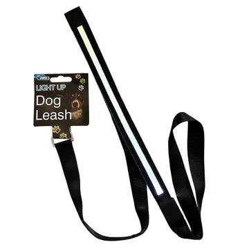 Sky Pandion light-up dog walking leash with illuminated handle and reflective accents for safe nighttime walks.