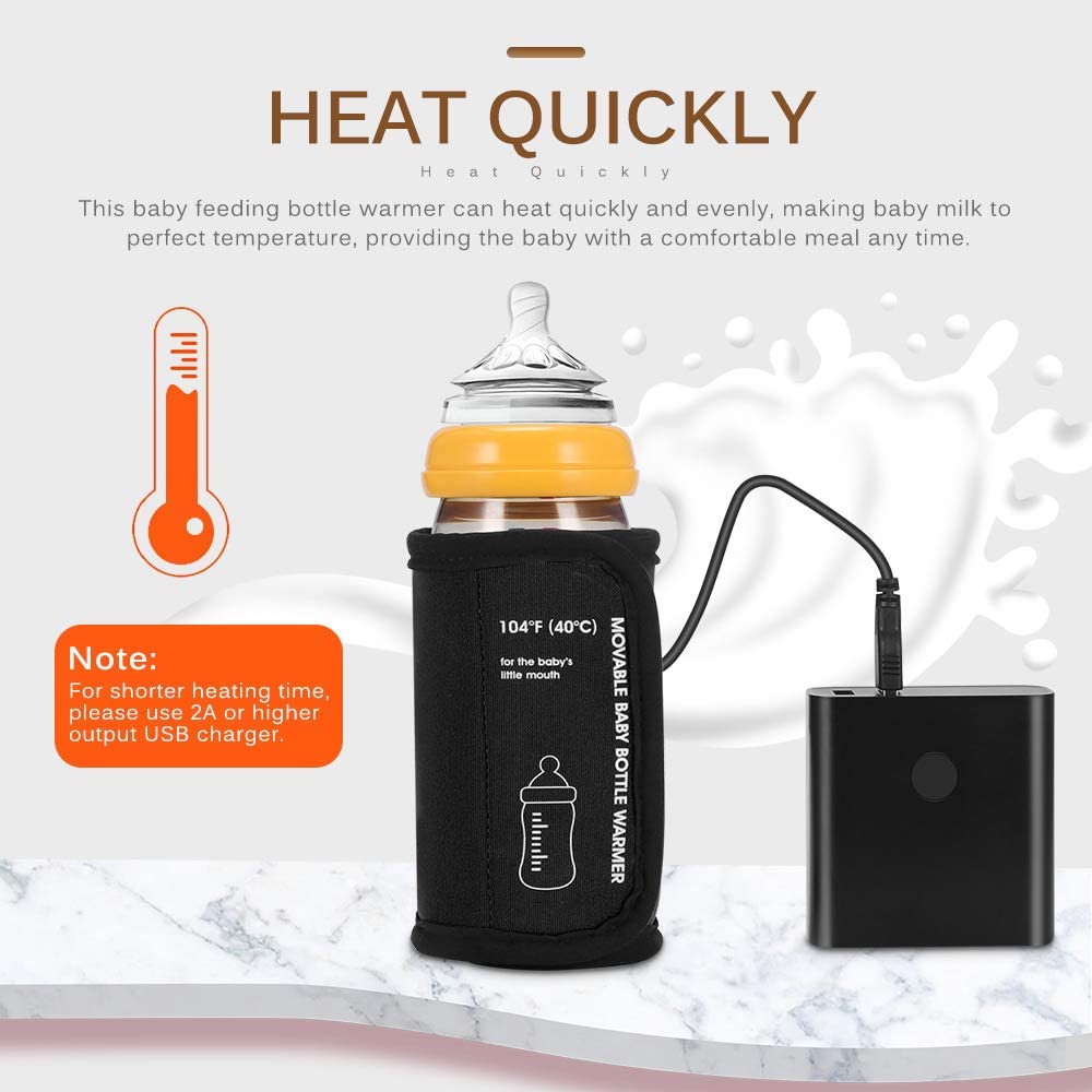 Teal Simba baby bottle warmer car USB insulation bag with portable design for kids and babies&