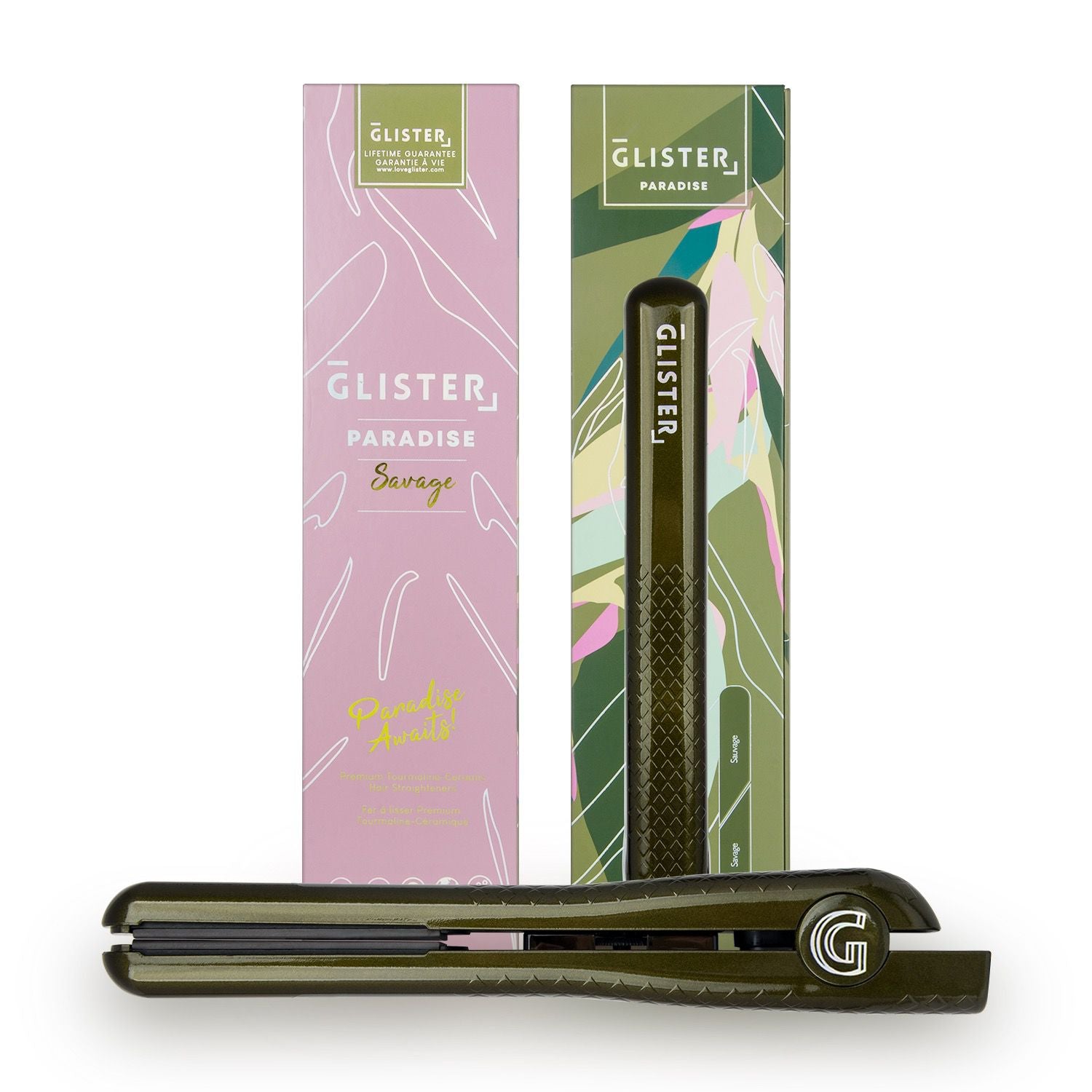 Sky Blue Thrace Paradise 1.25" flat iron with tourmaline gemstone infusion for smooth, shiny hair styling.