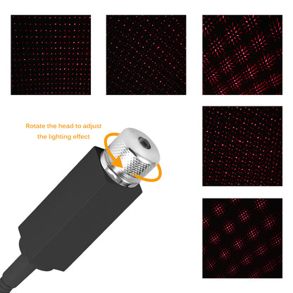 Mini LED Car Roof Star Night Lights Projector by Teal Simba showing a compact automotive star projection device mounted on a vehicle roof.