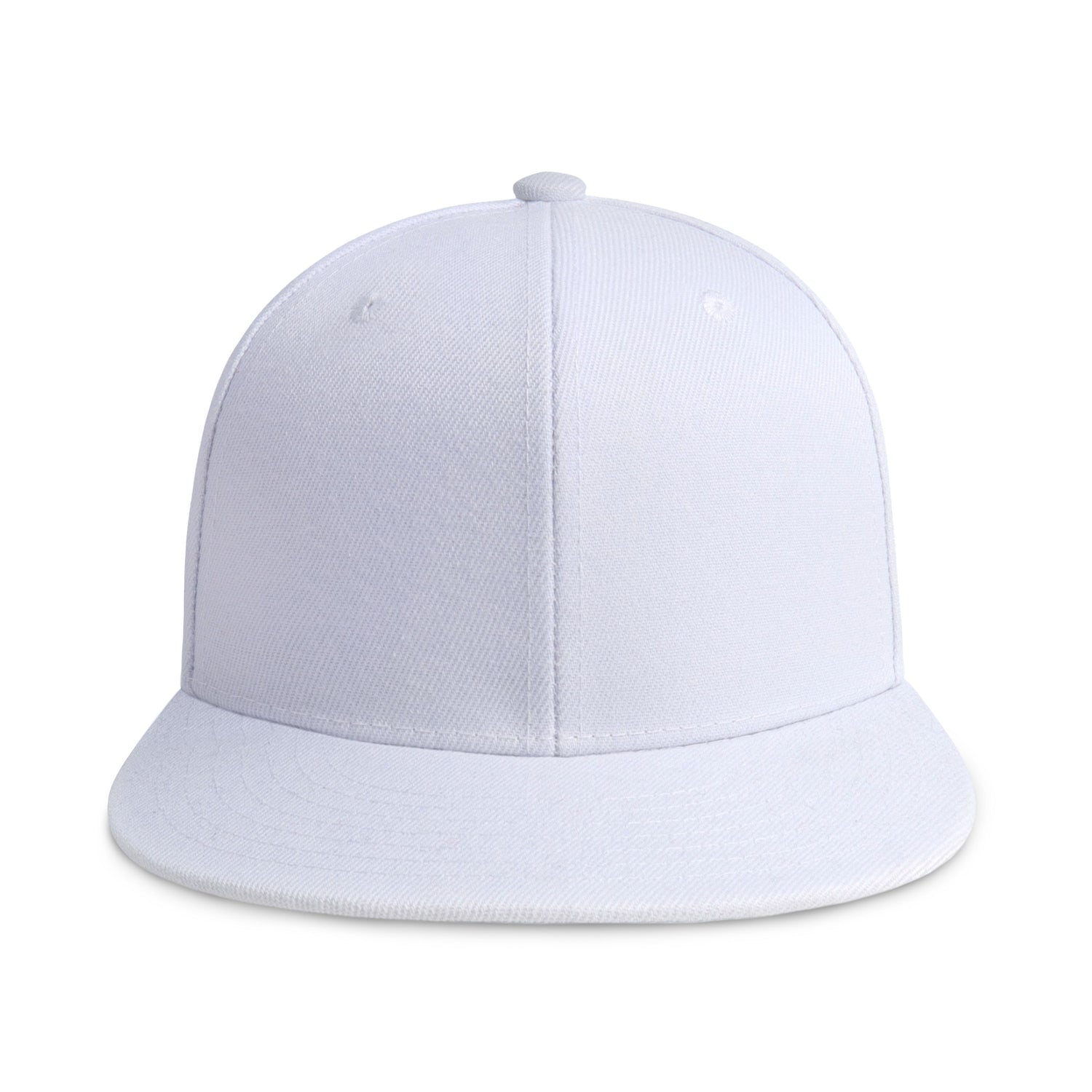 Crimson Hector classic flat bill snapback hat with adjustable fit and breathable polyester material, shown from a front view.