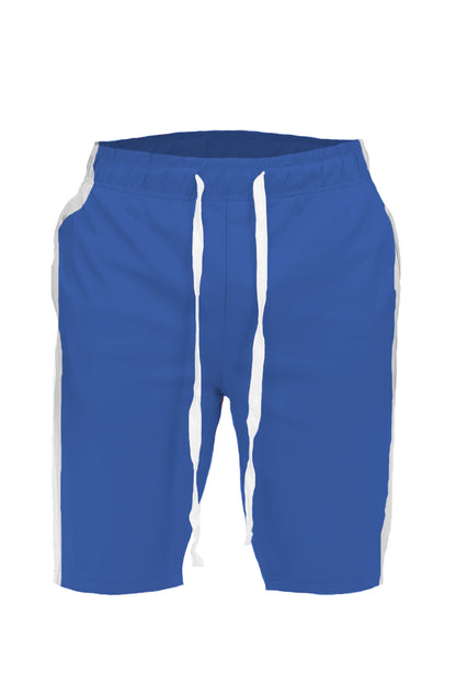 Lime Milo single stripe shorts featuring a casual fit and vibrant stripe pattern, displayed on a neutral background.