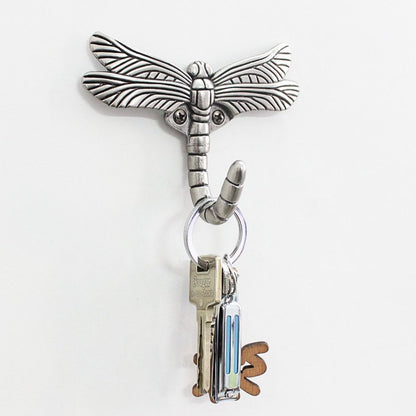 Fuchsia Molly Dragonfly Coat Hook novelty wall hook with intricate dragonfly design for hanging coats and accessories