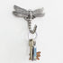 Fuchsia Molly Dragonfly Coat Hook novelty wall hook with intricate dragonfly design for hanging coats and accessories