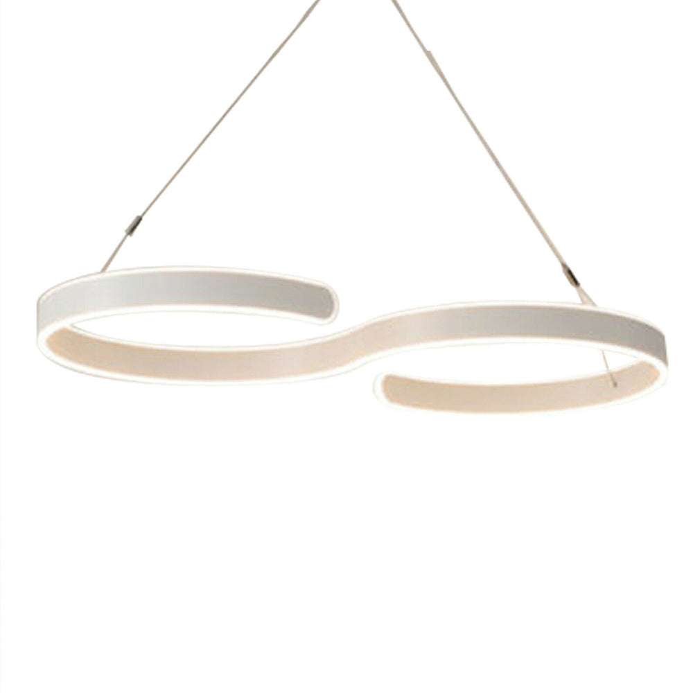 Contemporary Yellow Pandora acrylic LED swirl-shaped light fixture, modern lighting with vibrant acrylic design and energy-efficient LEDs.