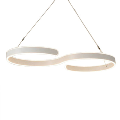 Contemporary Yellow Pandora acrylic LED swirl-shaped light fixture, modern lighting with vibrant acrylic design and energy-efficient LEDs.