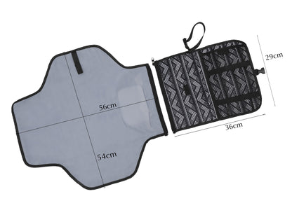 Foldable waterproof changing pad for babies by Teal Simba, soft diaper cover mat suitable for newborns and infants.
