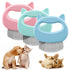 Teal Simba pet massage brush for grooming, featuring a comfortable handle and soft bristles to remove loose pet hairs.