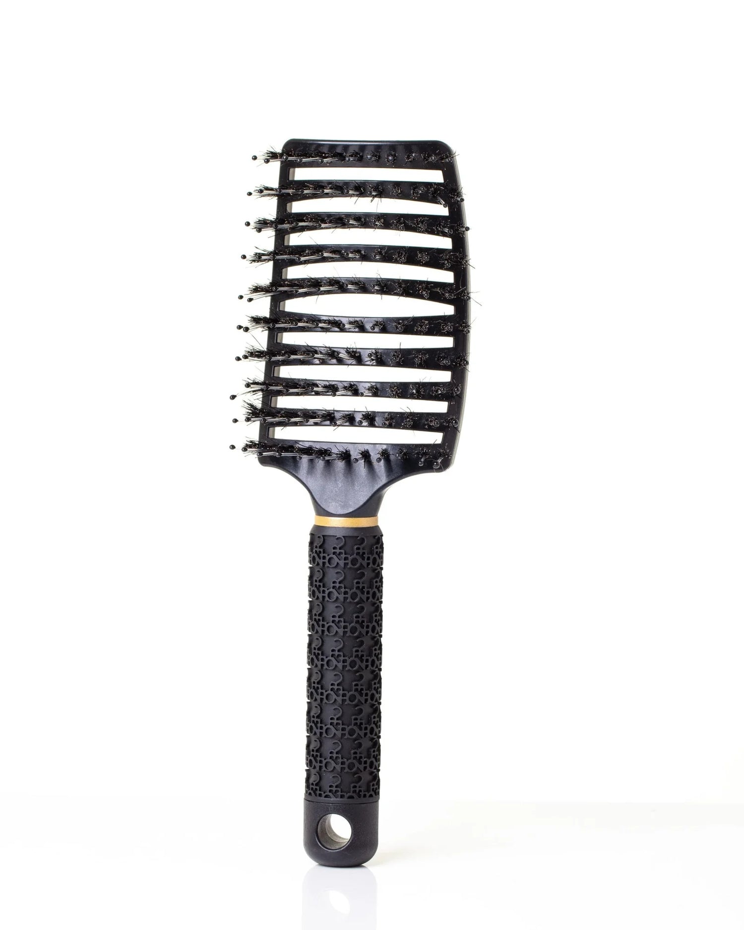 Black Burgundy Clover hair comb for haircare, featuring fine teeth for detangling and styling.