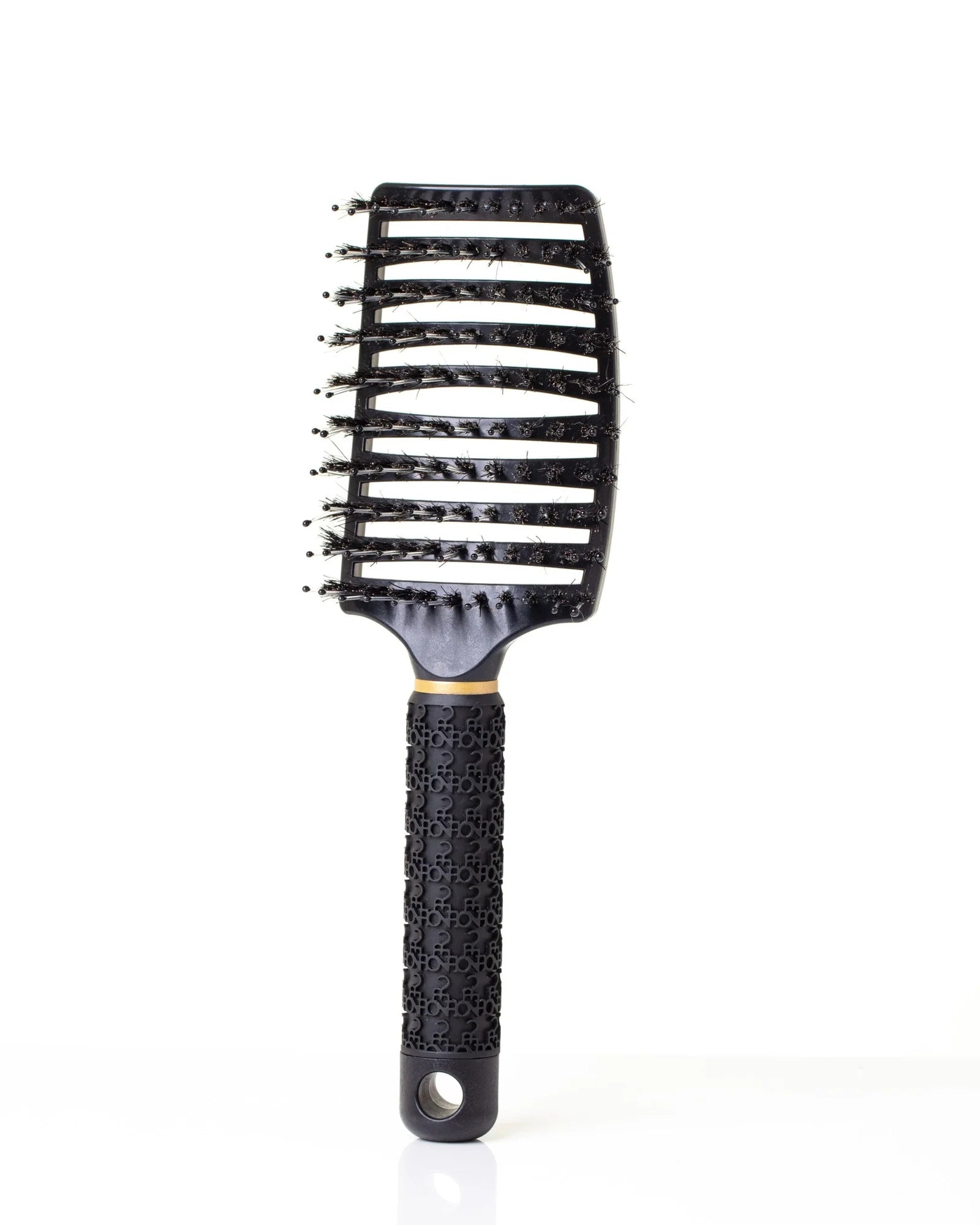 Black Burgundy Clover hair comb for haircare, featuring fine teeth for detangling and styling.