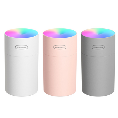 Lilac Milo mini portable USB air humidifier with ultrasonic purification, compact design for home and garden use