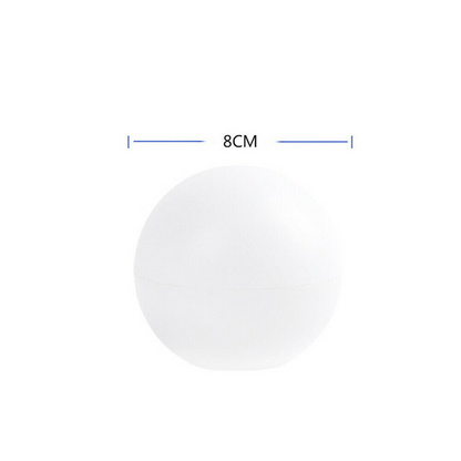 RGB color-changing LED floating pool lights by Lilac Milo, spherical lights illuminating water with vibrant colors.