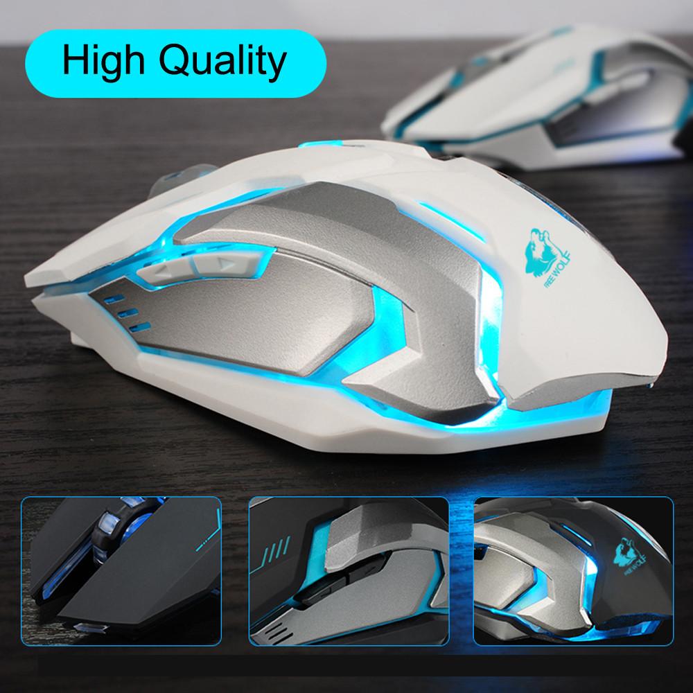 Yellow Pandora Ninja Dragon Stealth 7 wireless silent LED gaming mouse with ergonomic design for mobile and laptop use.