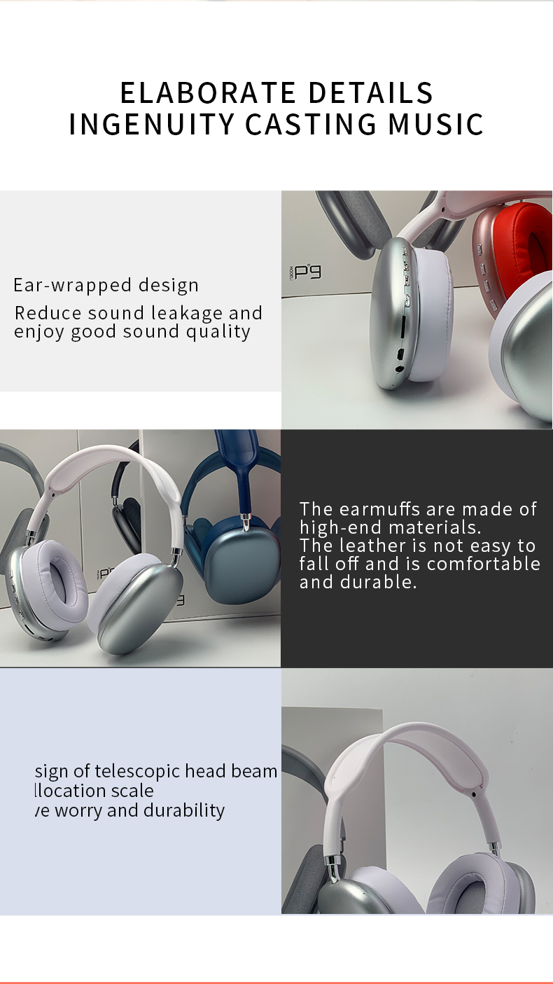 Teal Simba 2021 wireless stereo Bluetooth headset with over-ear design, noise isolation, and HIFI audio quality.
