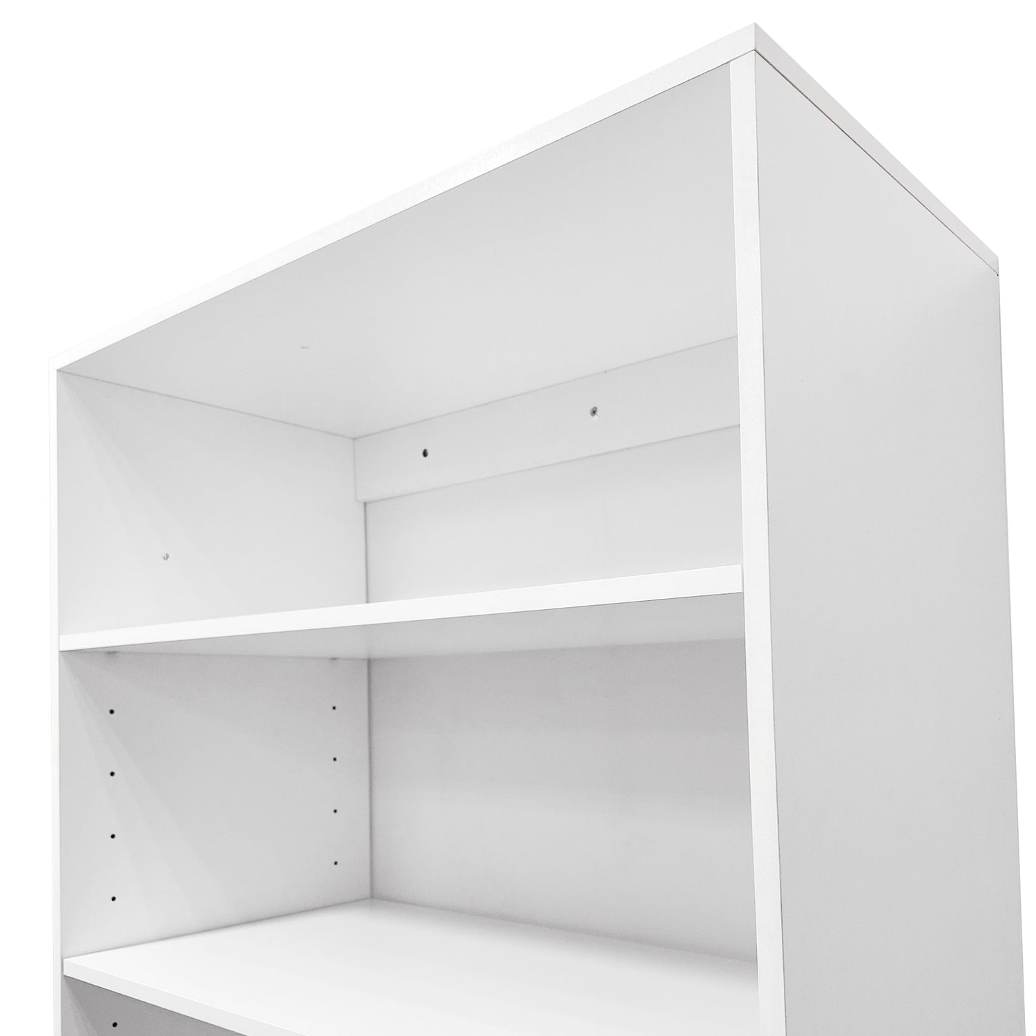 A5 modular wooden closet organizer system by Mauve Snowdrop with compartments for bedroom storage and organization.