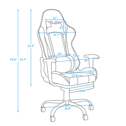 Lilac Milo ergonomic gaming and office chair with lumbar support, black and purple design, adjustable armrests, and padded seat.