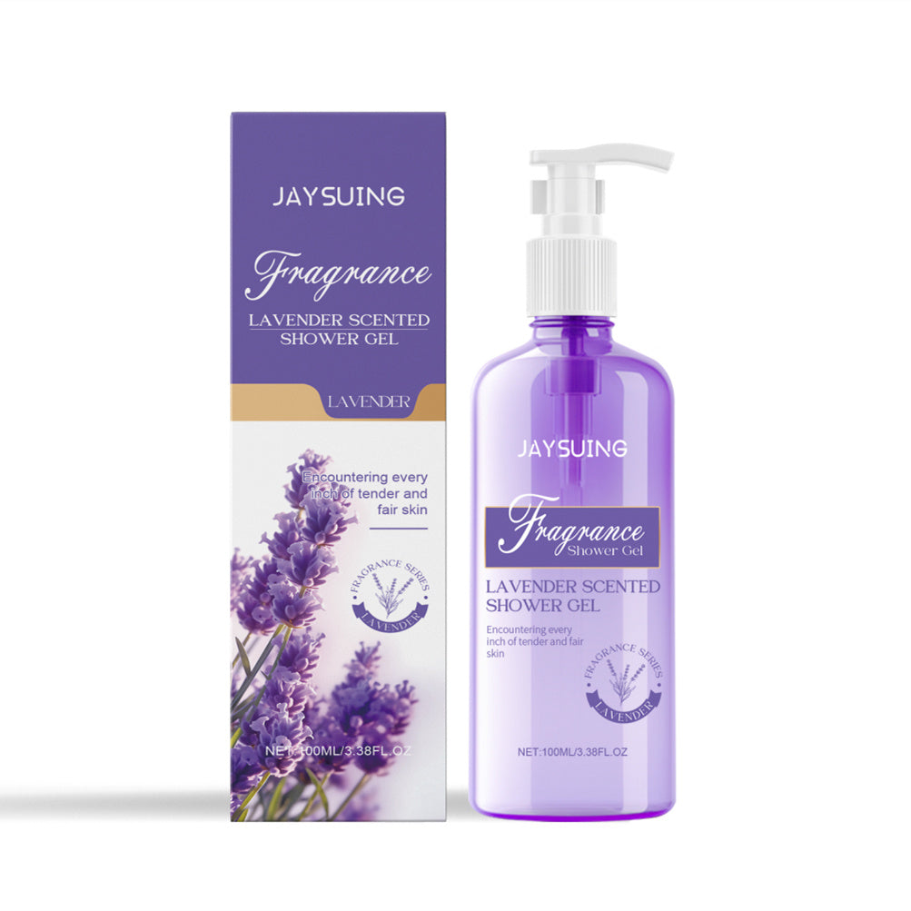 Carmine Juneberry Botanical Shampoo and Shower Set with natural plant ingredients, featuring bottles with green and white labels.