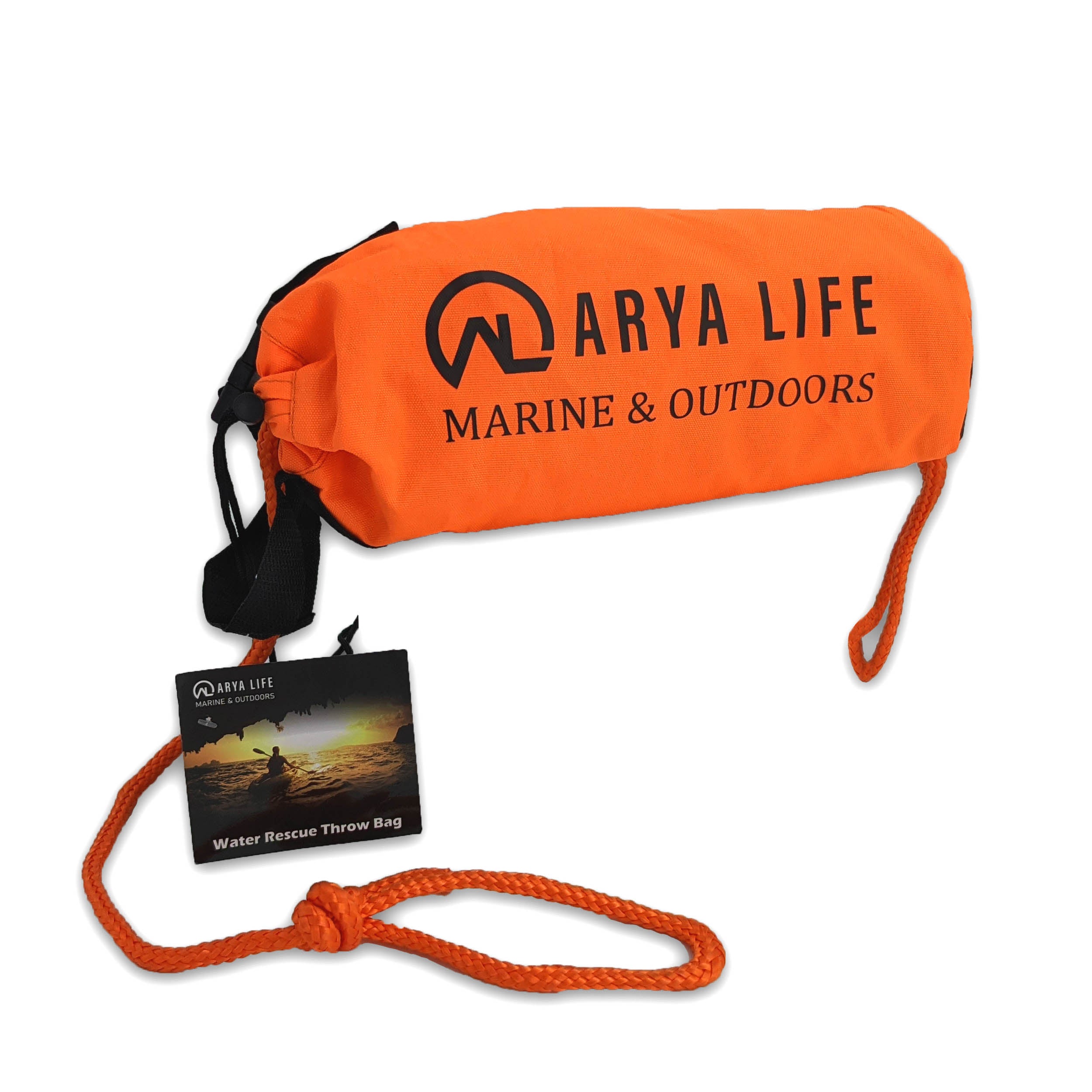 Peach Astraeus Arya Life Throw Rope Rescue Bag with 70ft marine rope for outdoor safety and emergency rescue.