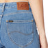 Raspberry Eos Lee Jeans in classic blue denim, slim fit style with visible stitching and five-pocket design.