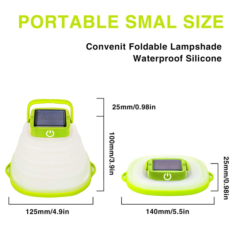 Lilac Milo portable LED solar camping lantern, collapsible outdoor light with handles, ideal for camping and outdoor adventures.