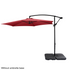 Lilac Milo 10FT Banana Umbrella waterproof folding sunshade for outdoor sports and sun protection, shown open with bright yellow canopy.