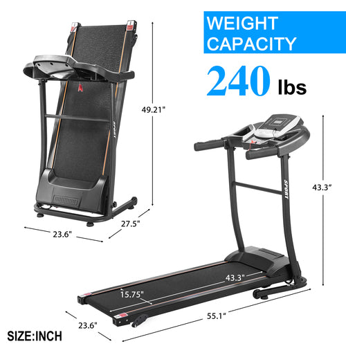 Teal Simba classic folding electric treadmill with motorized running surface, ideal for home fitness and outdoor sports enthusiasts.