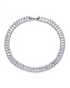 Sterling silver and 18k gold plated Icy Tennis Bracelet by Ultramarine Birch, featuring sparkling icy gemstone accents.