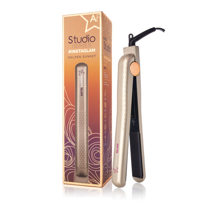 Sky Blue Thrace Instaglam Studio Series 1.25-inch haircare styling tool with a sleek design and professional finish.