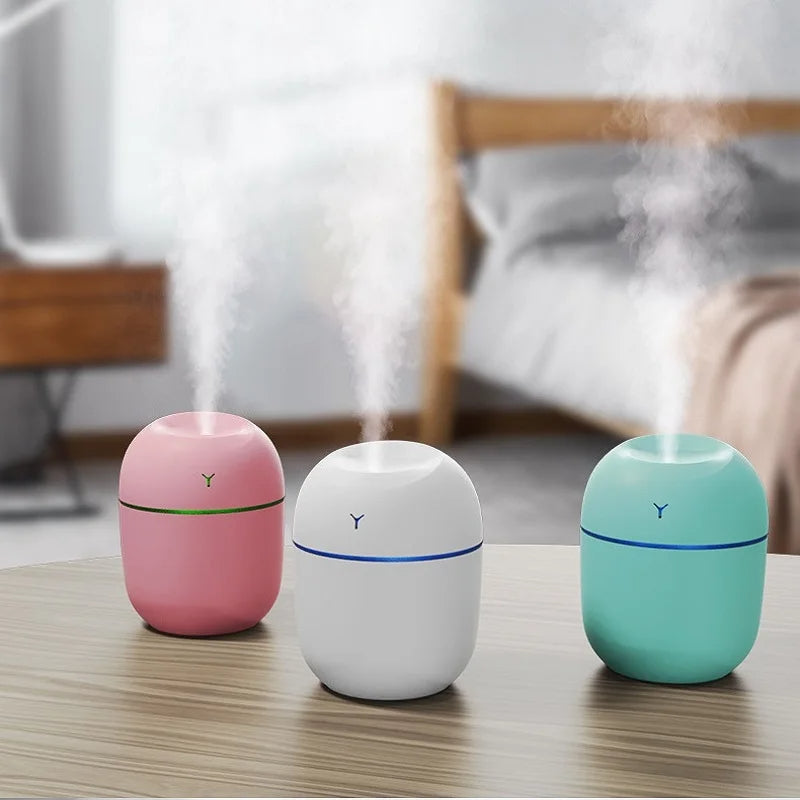 Sky Pandion portable ultrasonic humidifier and USB aroma diffuser with LED lights, ideal for essential oils and room humidity.