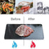 Yellow Pandora fast defrosting thaw food tray for meat and seafood, kitchen tool for quick, safe food thawing.