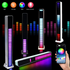 RGB LED music sound control light by Lilac Milo, showing colorful illuminated LED strips reacting to sound in a tech accessory setup.