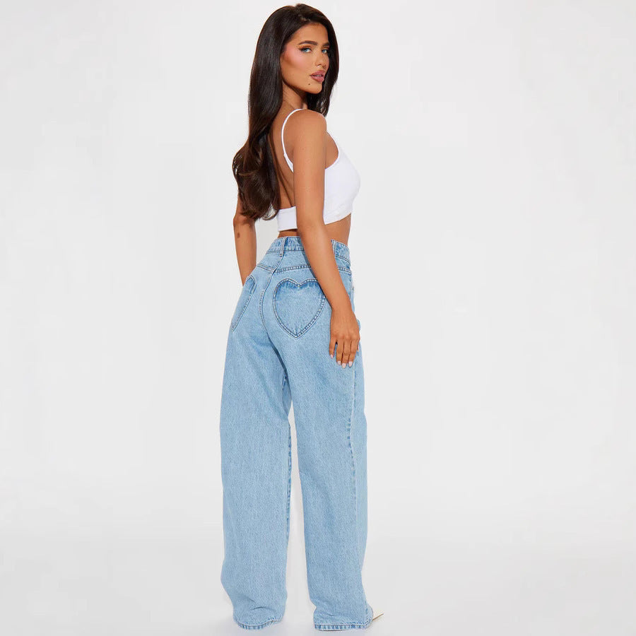 Carmine Juneberry straight fit denim jeans in 25 edition, showing classic blue cotton jeans with front pockets and belt loops.
