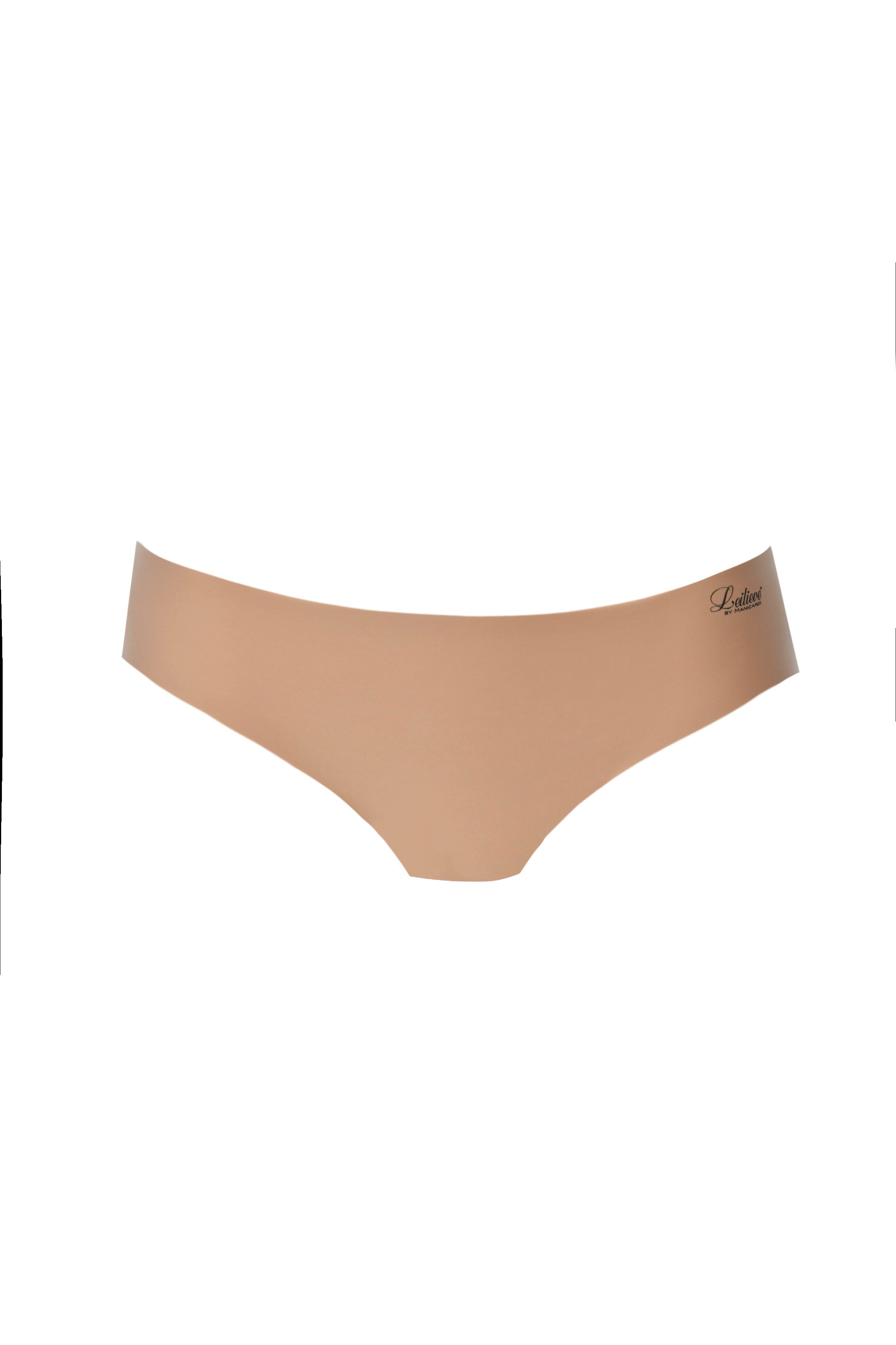 Turquoise Atalanta Invisible Line Brazilian microfiber laser cut lingerie with seamless design and delicate detailing.