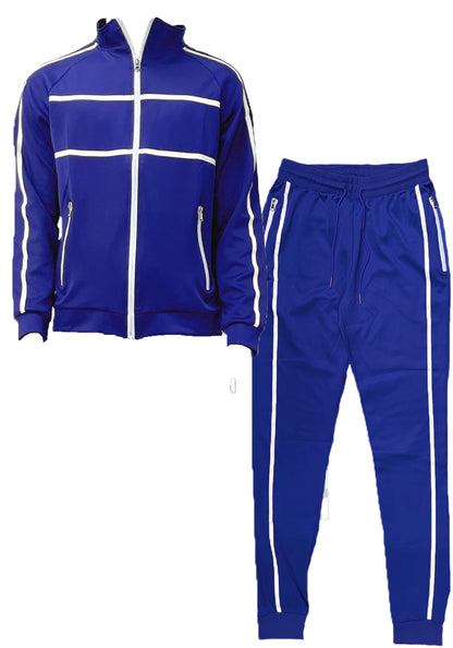 Lime Milo Jordan Tape Track Jacket and Jogger Set in activewear style, featuring sporty design with contrasting tape details.