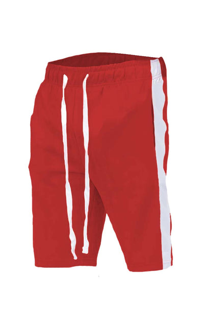 Lime Milo SINGLE STRIPE Shorts with a bold stripe design, casual fit, and comfortable fabric for everyday wear.