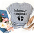 Agate Workout Sidekick T-shirt showing a fitted athletic T-shirt in athletic fabric with logo on the chest.