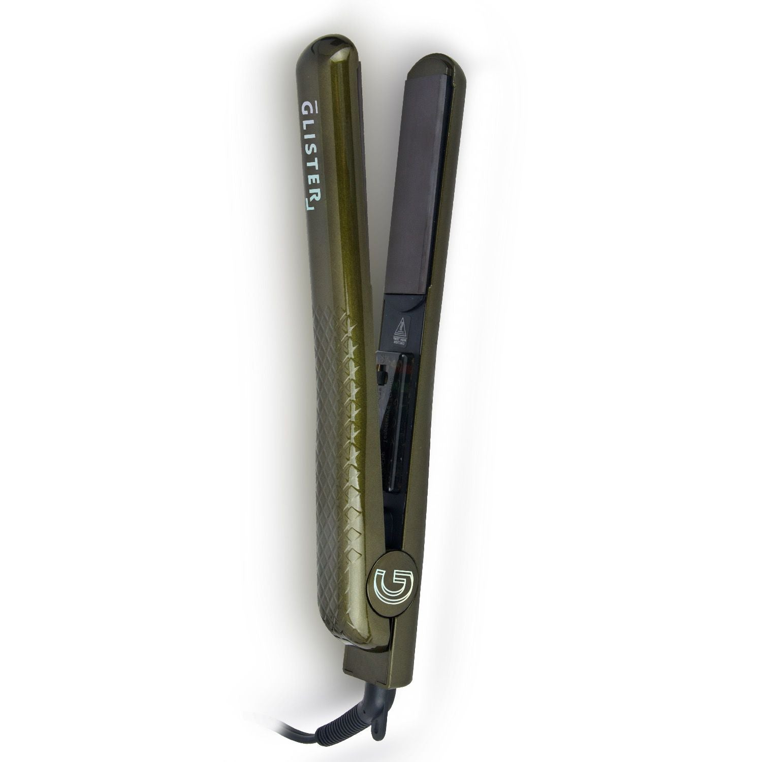 Sky Blue Thrace Paradise 1.25-inch flat iron with tourmaline gemstone infusion for smooth, shiny hair styling.